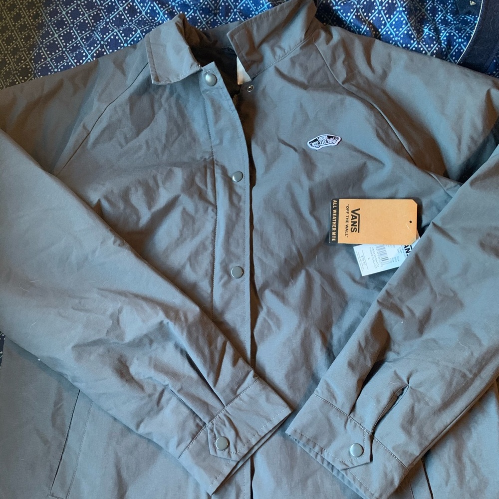 womens grey jacket button up